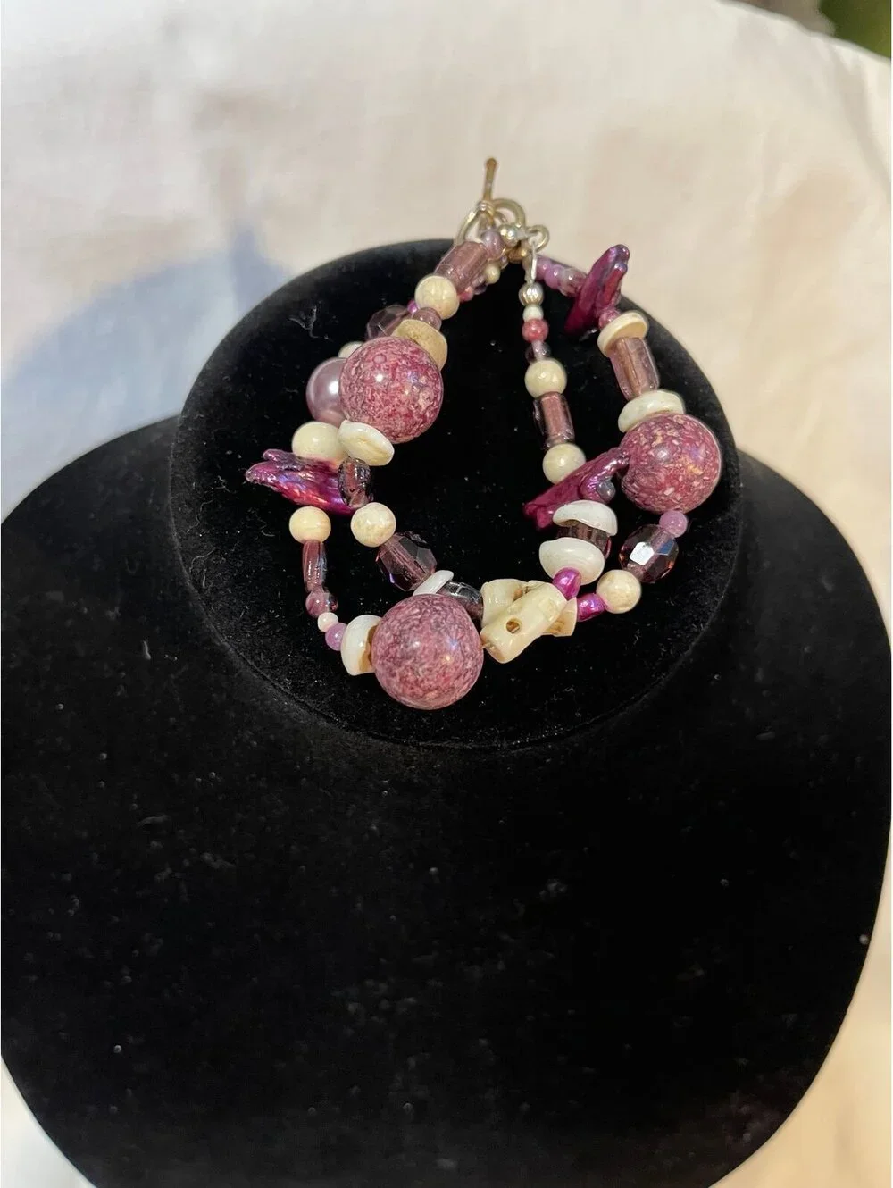 Modern Artisan One Of A Kind Necklace With Matching Bracelet